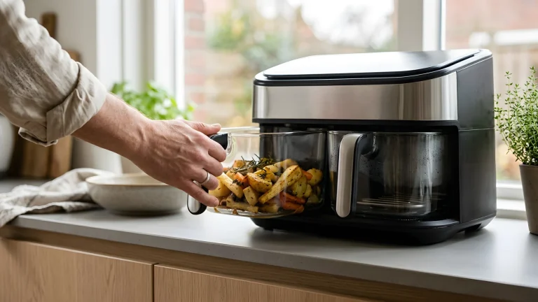 Ninja CRISPi DualZone heteluchtfriteuse met dubbele glazen manden