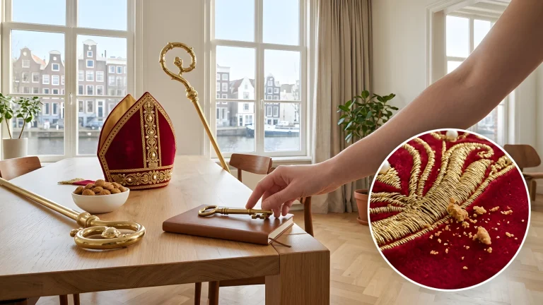 Stefan de Walle in zijn vertrouwde rol bij Het Sinterklaasjournaal