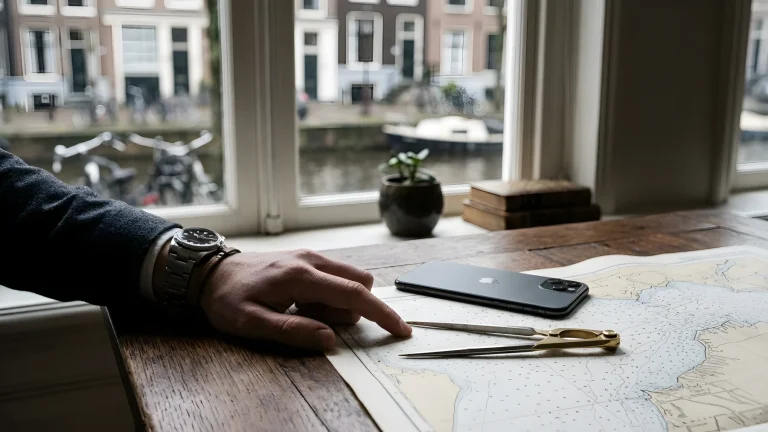 Portretillustratie van de gezochte crimineel Jos Leijdekkers op een opsporingsposter
