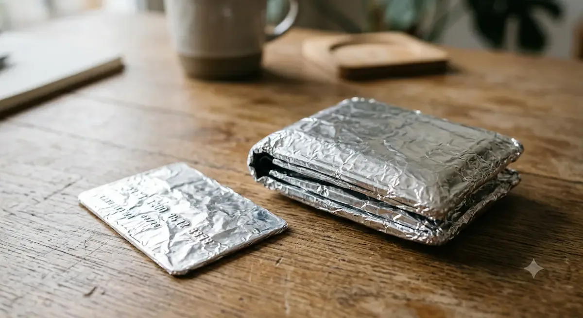 Cubrir las tarjetas de crédito y la billetera en papel aluminio para qué sirve y por qué lo recomiendan.