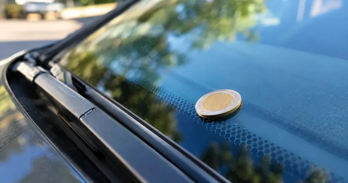 Muntje op je voorruit gevonden? Stap nooit zomaar uit je auto
