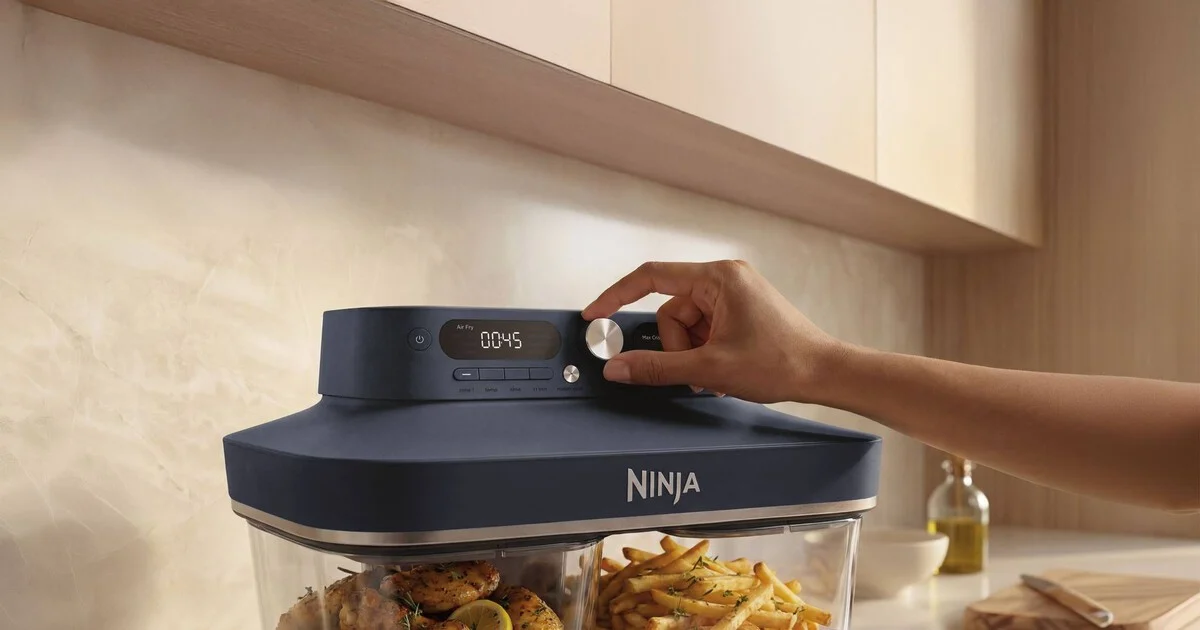 Ninja introduceert CRISPi DualZone: heteluchtfriteuse met glazen bakken