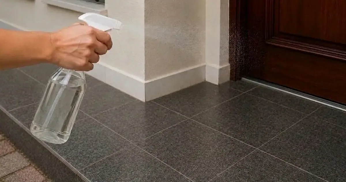 Waarom je direct witte azijn bij je voordeur moet spuiten